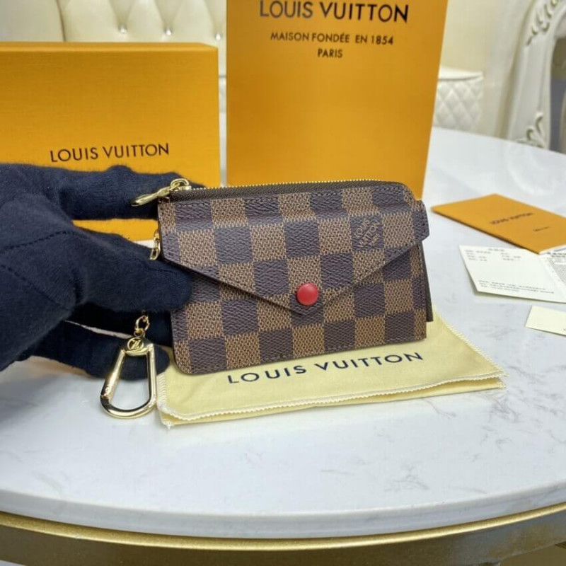 Louis Vuitton Damier Ebene Card Holder Recto Verso N60405 N60406