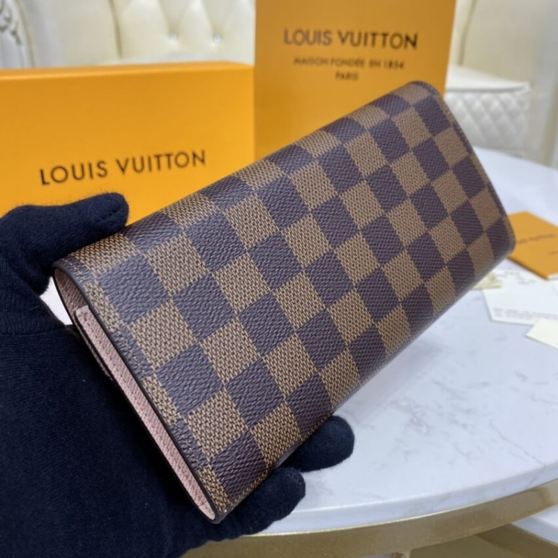 Louis Vuitton Damier Ebene Emilie Wallet N60214 N63544