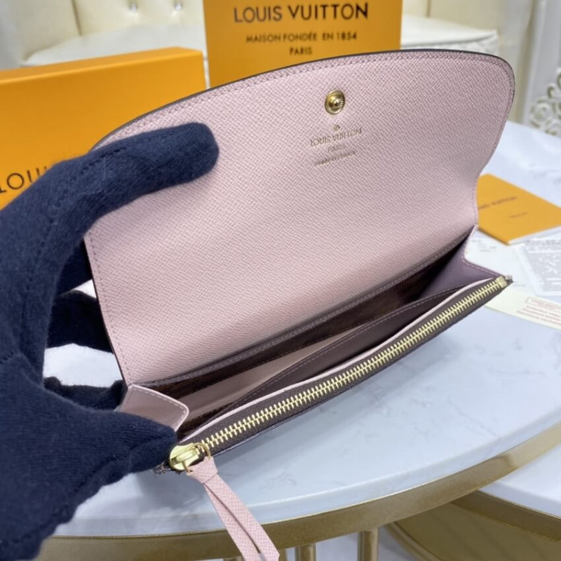 Louis Vuitton Damier Ebene Emilie Wallet N60214 N63544