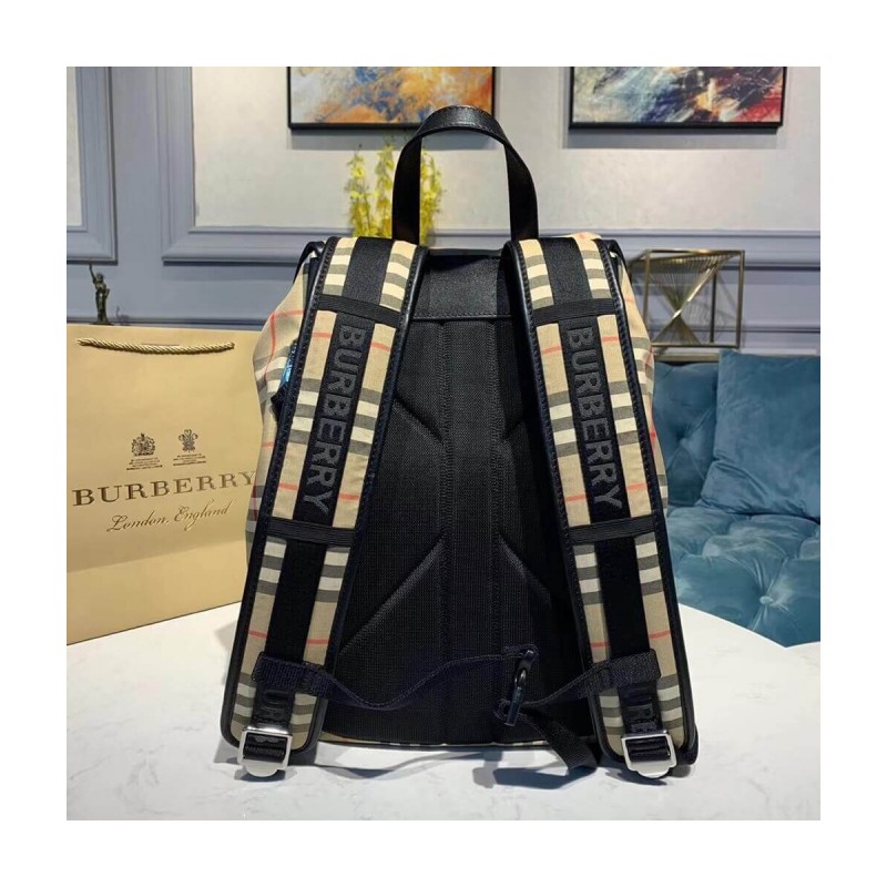 Burberry Logo Detail Vintage Check Backpack 80177361