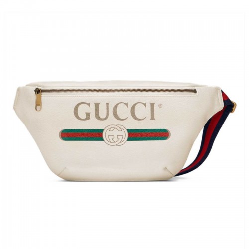 Gucci Print Leather Belt Bag 493869