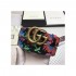 Gucci Ken Scott Print GG Marmont Belt Double G Buckle 4 Cm Width