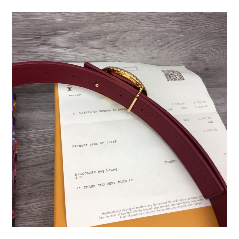 Louis Vuitton Circle 30mm Reversible Belt M0141