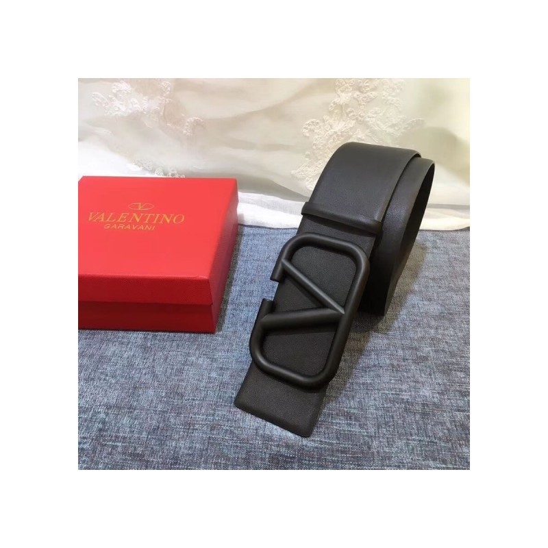 Valentino Reversible Vlogo Belt In Glossy Calfskin 70 mm