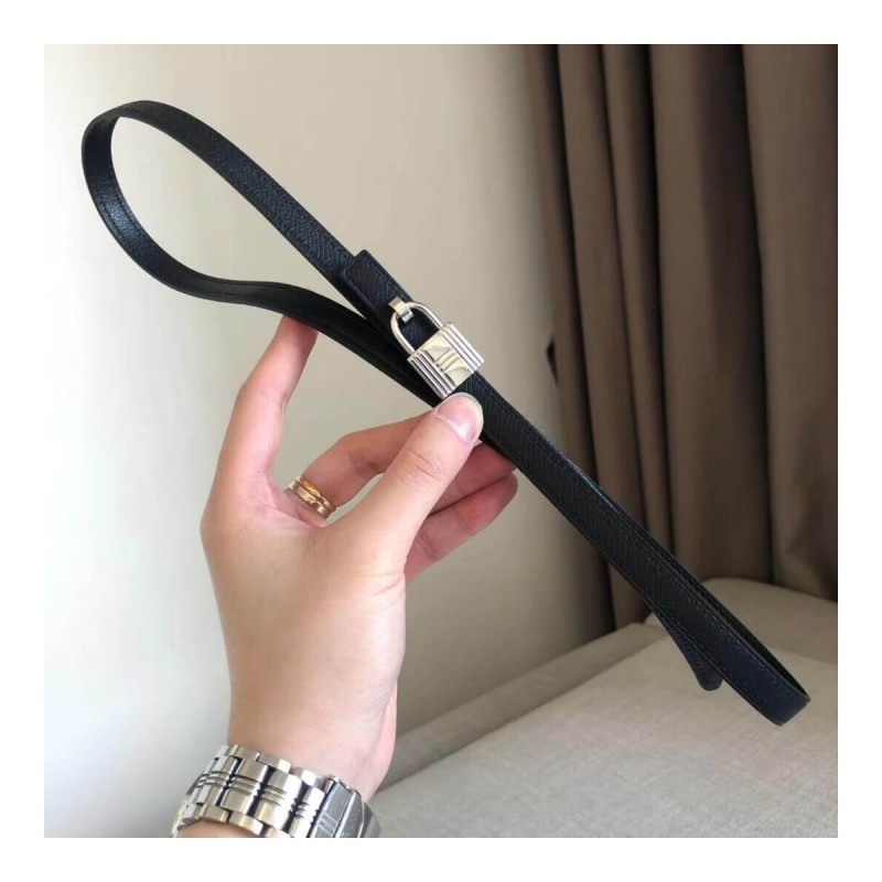 Hermes Romance Belt Buckle &amp; Reversible Leather Strap 13mm H07538