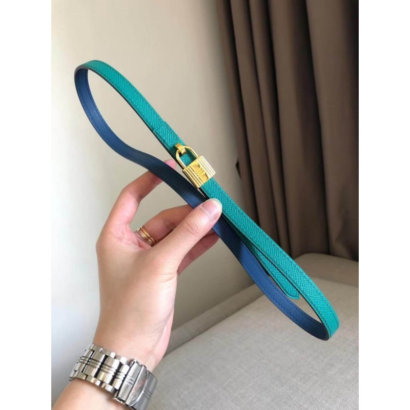 Hermes Romance Belt Buckle &amp; Reversible Leather Strap 13mm H07538