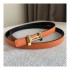 Hermes Focus Belt Buckle &amp; Reversible Leather Strap 13mm H0645