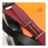 Hermes Rider Belt Buckle &amp; Reversible Leather Strap 32mm H075372 Burgundy/Black