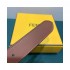 Fendi Baguette 30mm FF Buckle Belt 8C05311 Brown