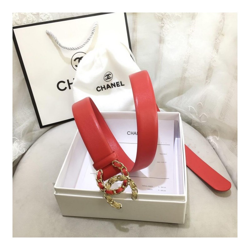 Chanel Double C 30mm Belt 6606
