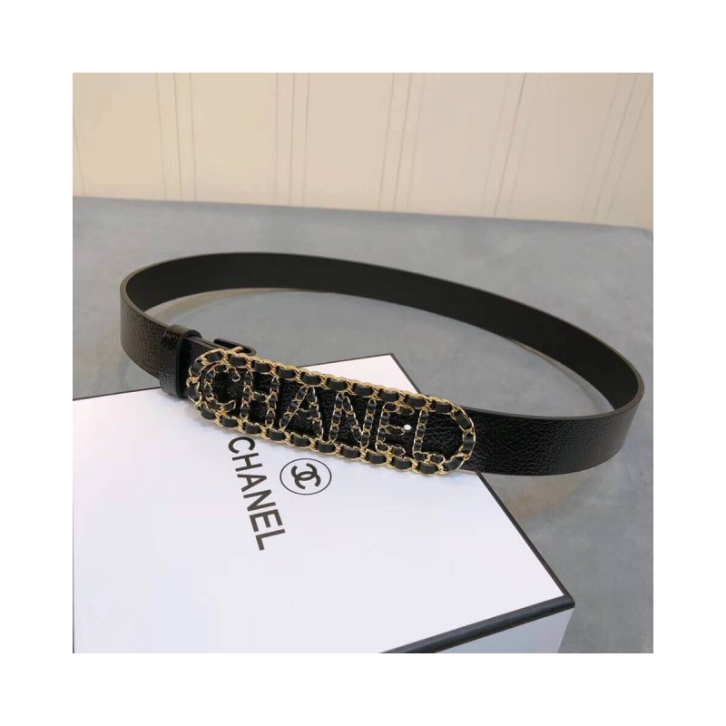 Chanel Waxy Calfskin 30mm Belt AA6600