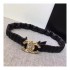 Chanel Lambskin &amp; Gold-Tone Metal Belt 94305