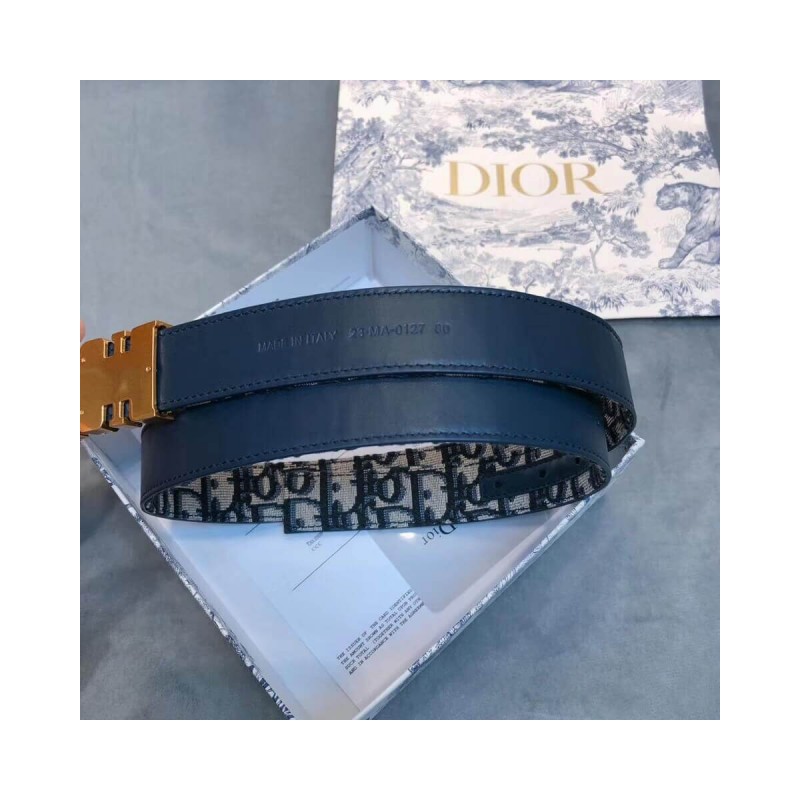 Christian Dior Saddle D-Fence 30mm Belt 441463