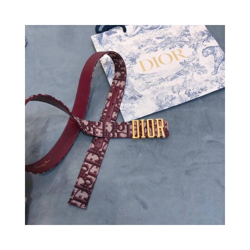 Christian Dior Saddle D-Fence 30mm Belt 441463