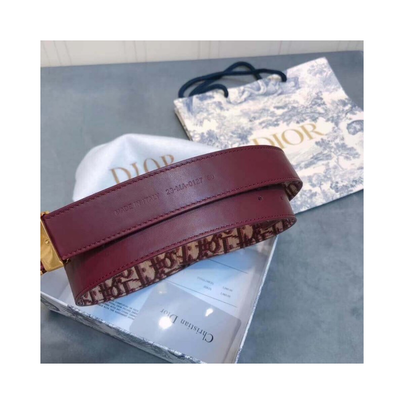 Christian Dior Saddle D-Fence 30mm Belt 441463