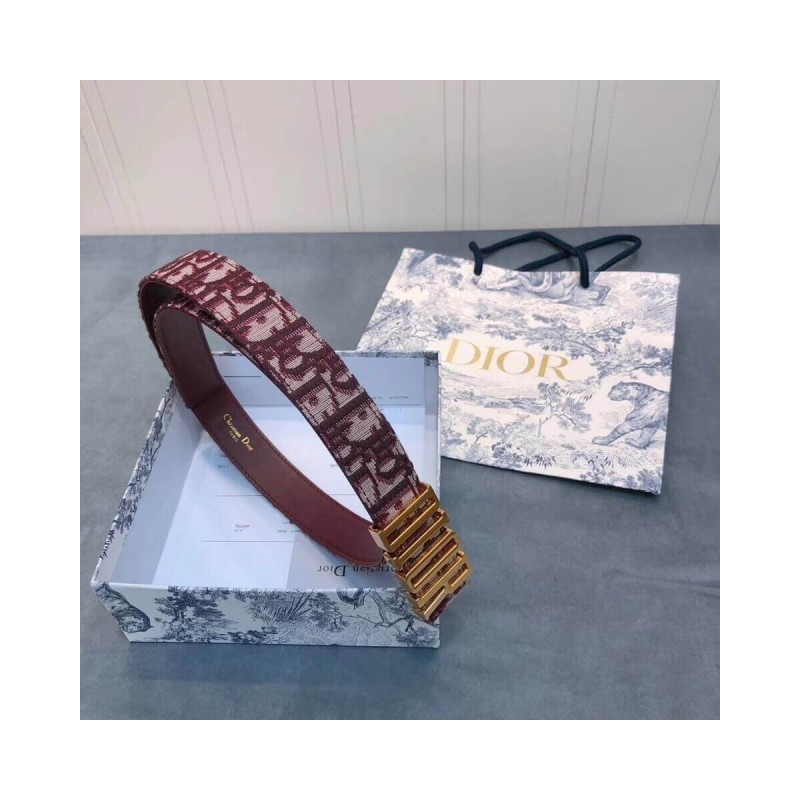 Christian Dior Saddle D-Fence 30mm Belt 441463