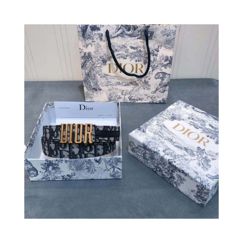 Christian Dior Saddle D-Fence 30mm Belt 441463