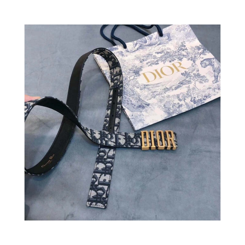 Christian Dior Saddle D-Fence 30mm Belt 441463