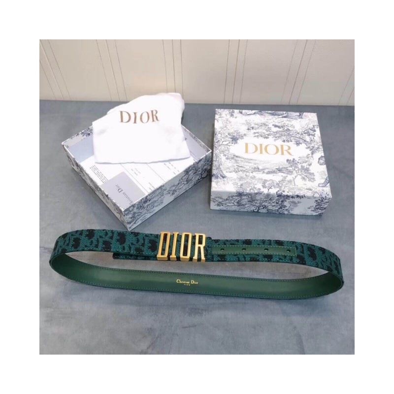 Christian Dior Saddle D-Fence 30mm Belt 441463