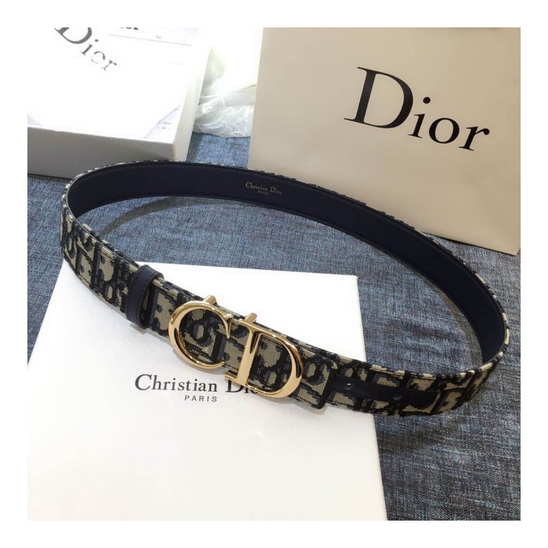 Christian Dior Saddle Dior Oblique 30mm Belt B0041