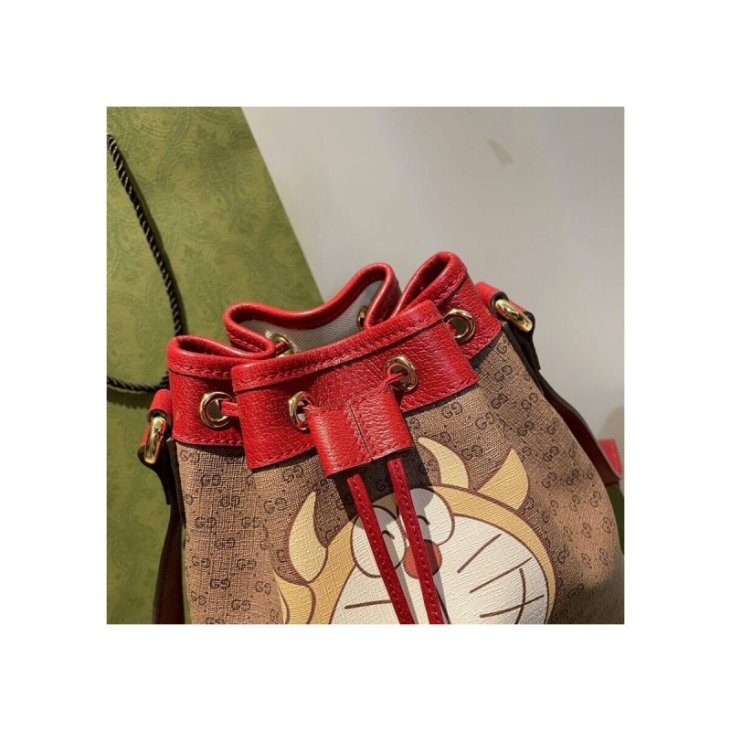 Doraemon x Gucci Small Bucket Bag 655597