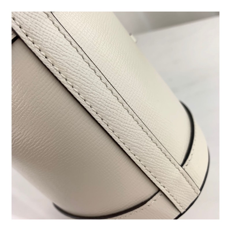 Gucci 1955 Horsebit Bucket Bag 602118 White