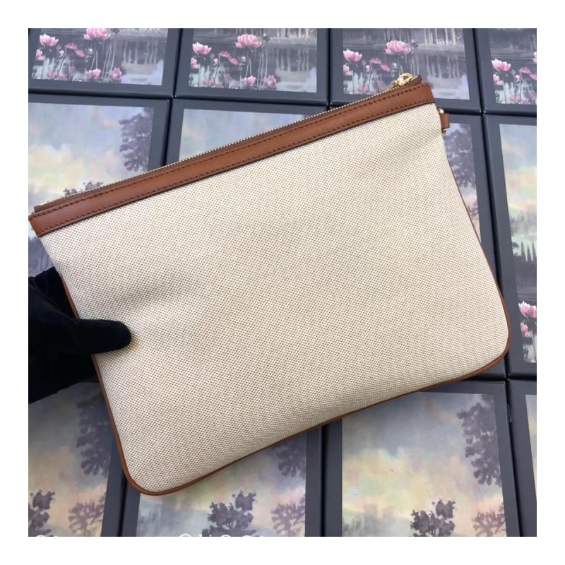 Gucci Canvas Vintage Web Pouch 449479