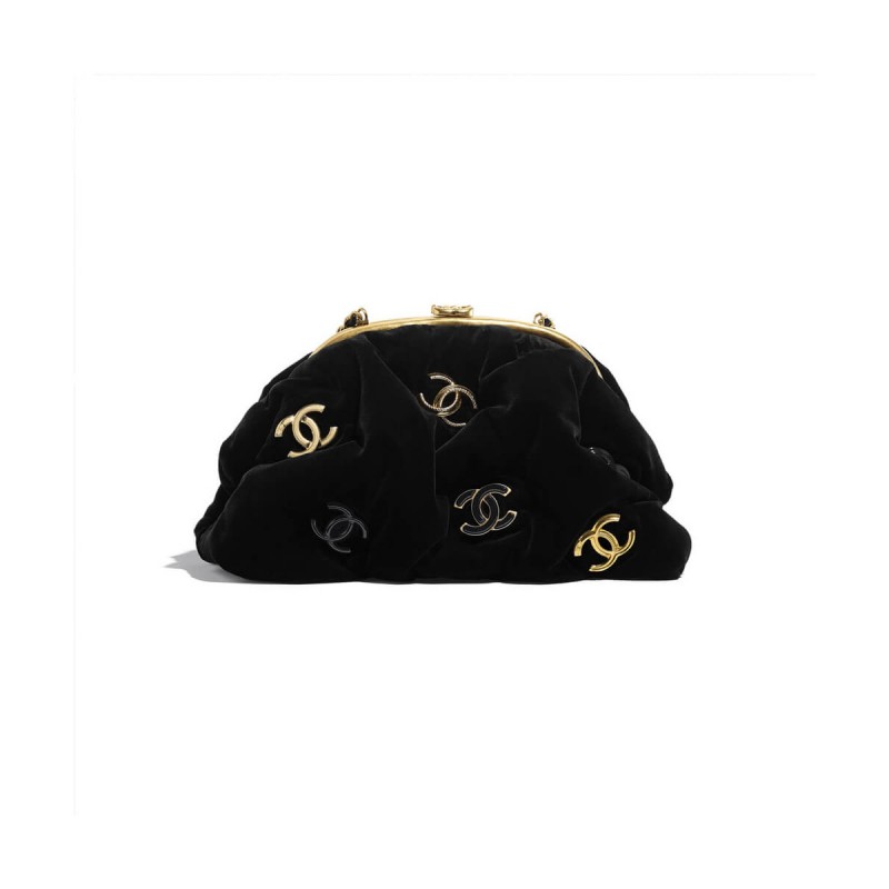Chanel Velvet Clutch AS2137