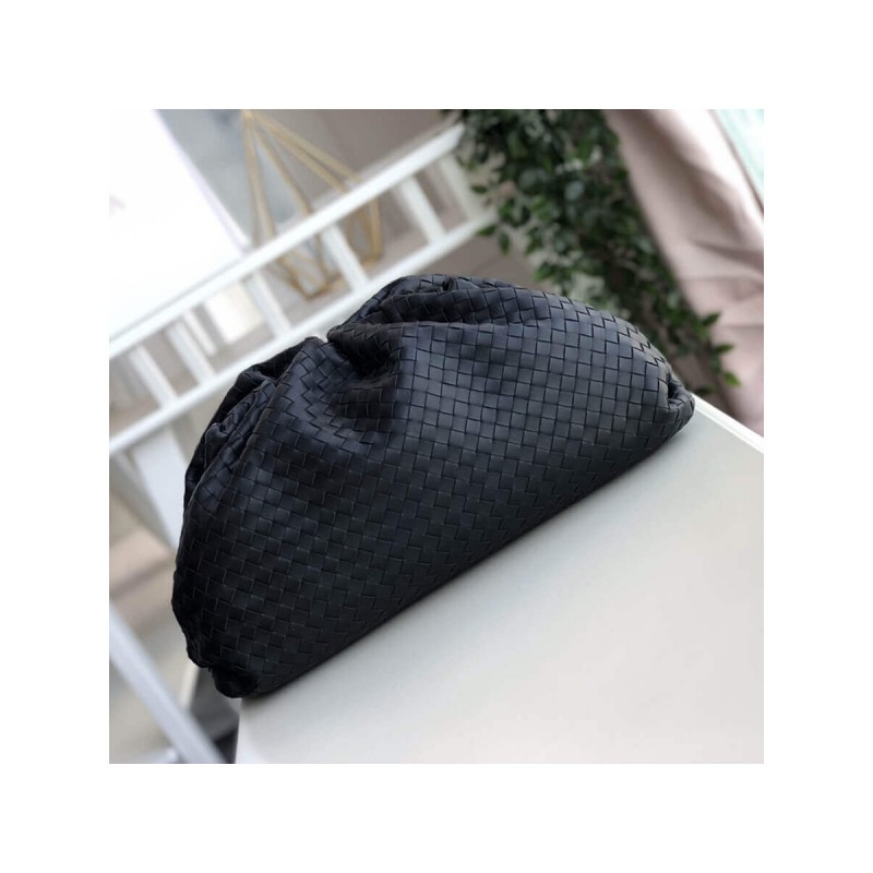 Bottega Veneta Woven Leather The Pouch Clutch 576175