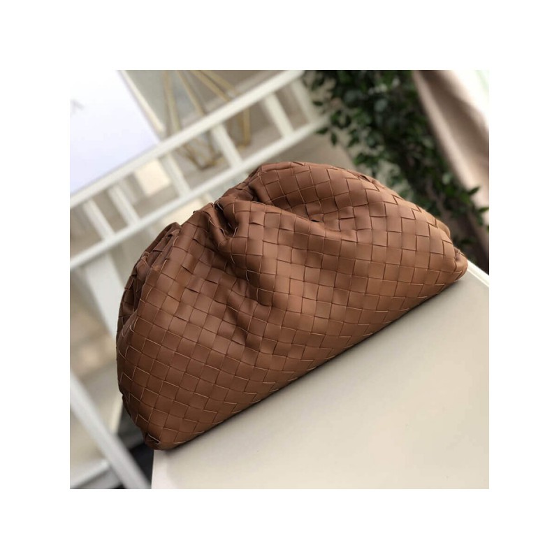 Bottega Veneta Woven Leather The Pouch Clutch 576175