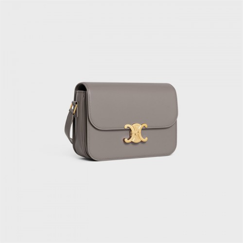 Celine Classique Triomphe Bag in Natural Calfskin Pebble-187363BF4.10Bl