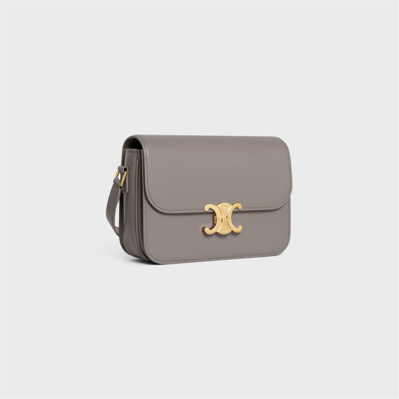 Celine Classique Triomphe Bag in Natural Calfskin Pebble-187363BF4.10Bl
