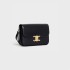 Celine Classique Triomphe Bag in Natural Calfskin Black-187363BF4.38NO