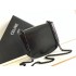 Celine Teen Chain Besace Triomphe in shiny calfskin Black/Black