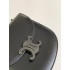Celine Teen Chain Besace Triomphe in shiny calfskin Black/Black