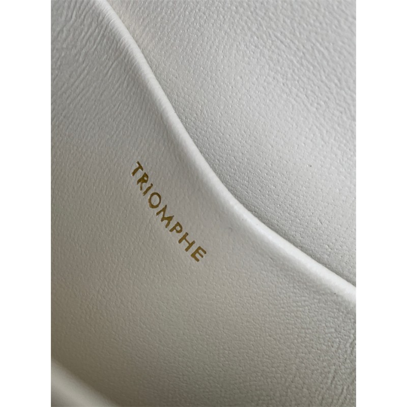 Celine Teen Chain Besace Triomphe in shiny calfskin Rice 110973BF4.01RC