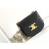 Celine Teen Chain Besace Triomphe in shiny calfskin Black