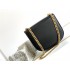 Celine Teen Chain Besace Triomphe in shiny calfskin Black