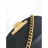 Celine Teen Chain Besace Triomphe in shiny calfskin Black