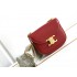 Celine Teen Chain Besace Triomphe in shiny calfskin Carmin