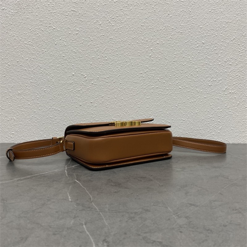 Celine Classique Triomphe Bag in Natural Calfskin Tan-187363BFN.04LU