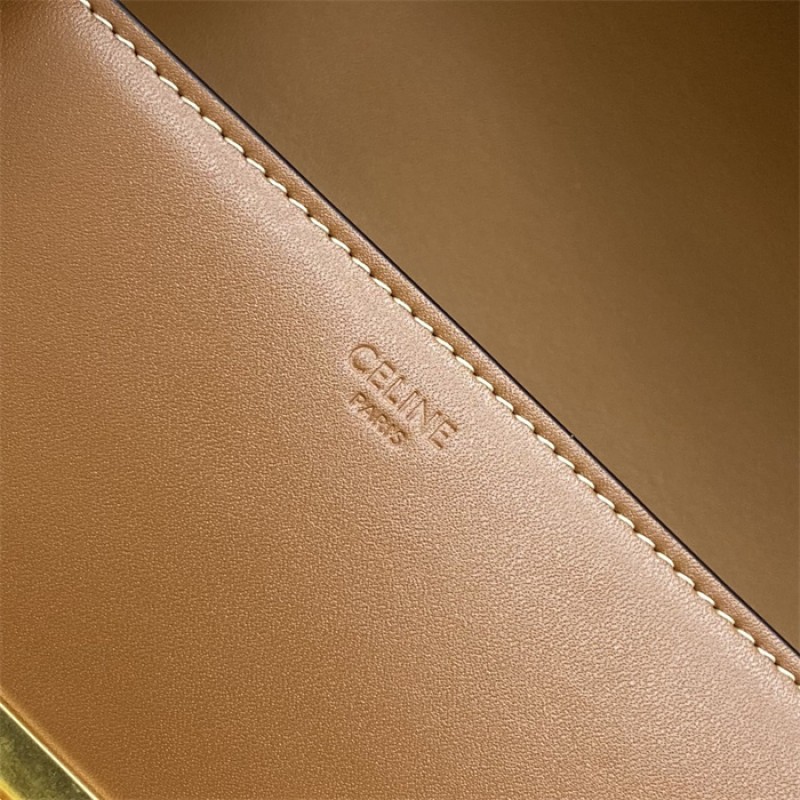 Celine Classique Triomphe Bag in Natural Calfskin Tan-187363BFN.04LU
