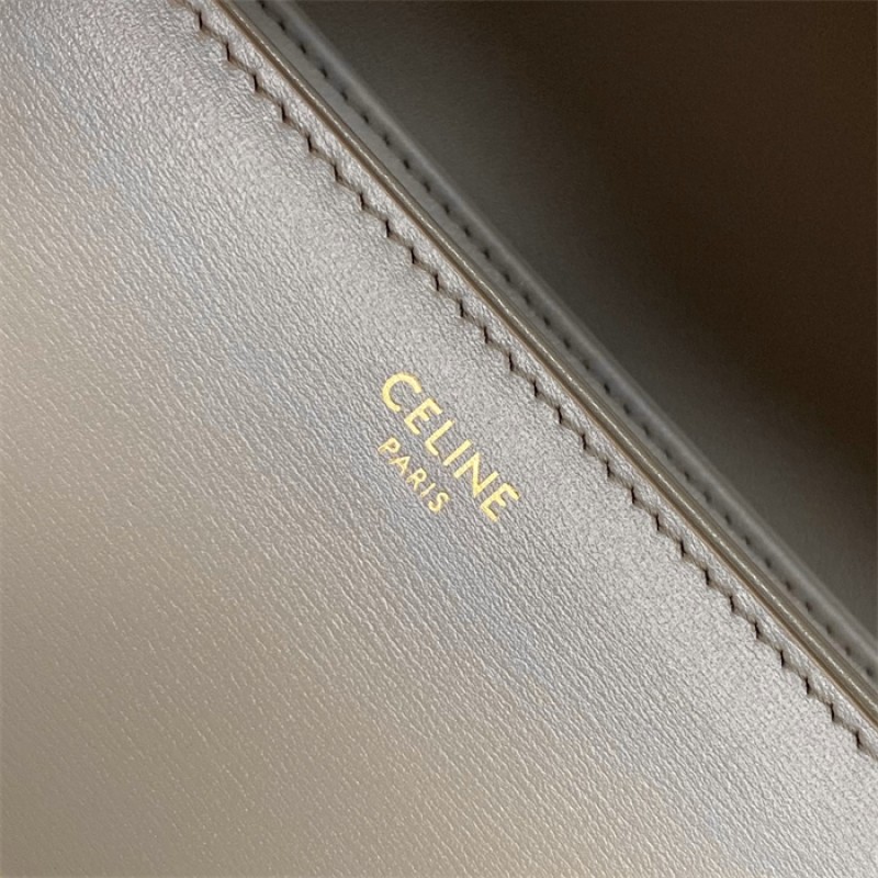 Celine Classique Triomphe Bag in Natural Calfskin Pebble-187363BF4.10Bl