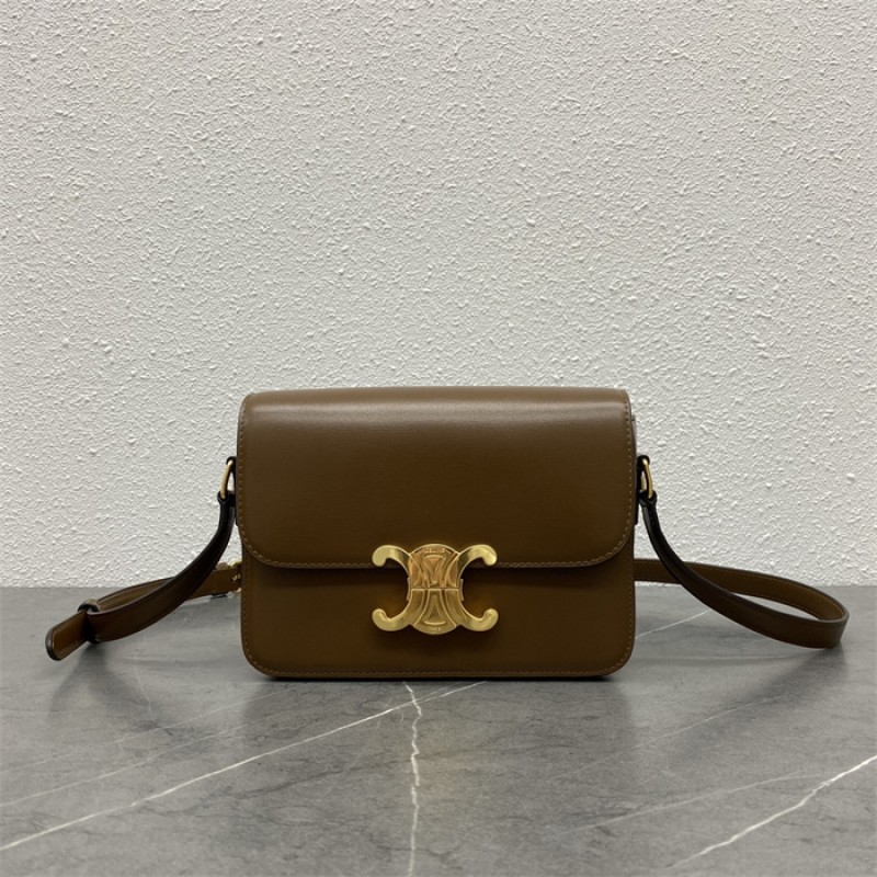 Celine Classique Triomphe Bag in Natural Calfskin Grown-187363