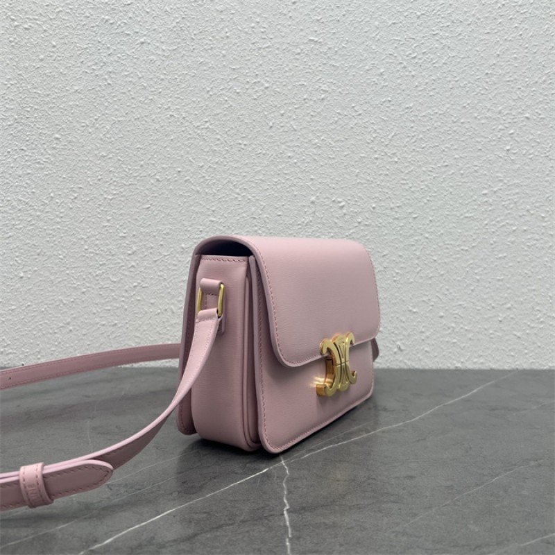 Celine Classique Triomphe Bag in Natural Calfskin Pink-187363