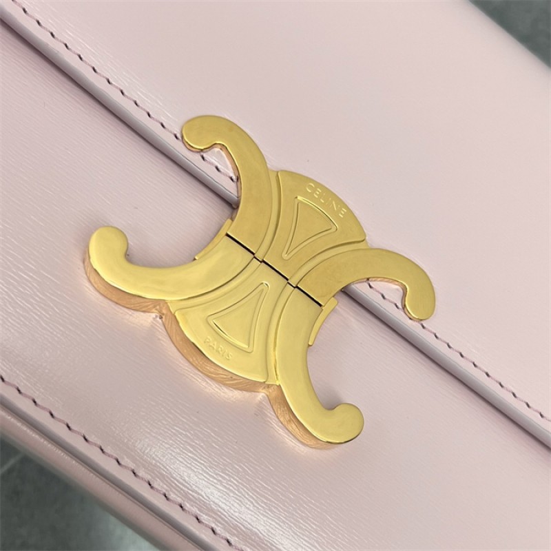 Celine Classique Triomphe Bag in Natural Calfskin Pink-187363
