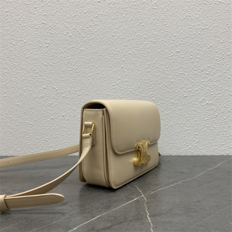 Celine Classique Triomphe Bag in Natural Calfskin Beige-187363