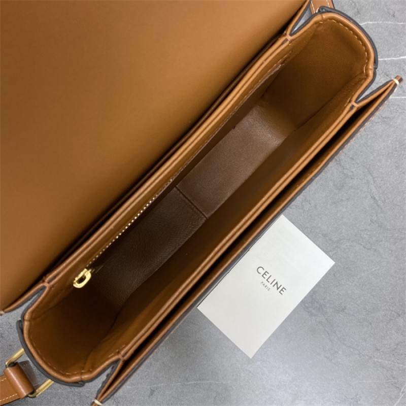 Classique Triomphe Bag in Triomphe Canvas and Calfskin WHITE-191242BZ4.04LU