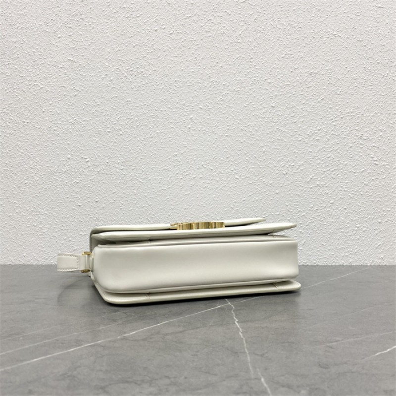 Celine Classique Triomphe Bag in Natural Calfskin Limestone-187363BF4.01HI