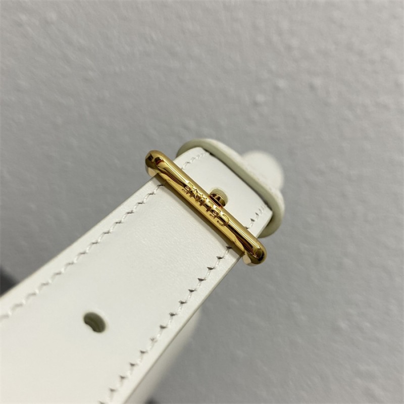 Celine Classique Triomphe Bag in Natural Calfskin Limestone-187363BF4.01HI